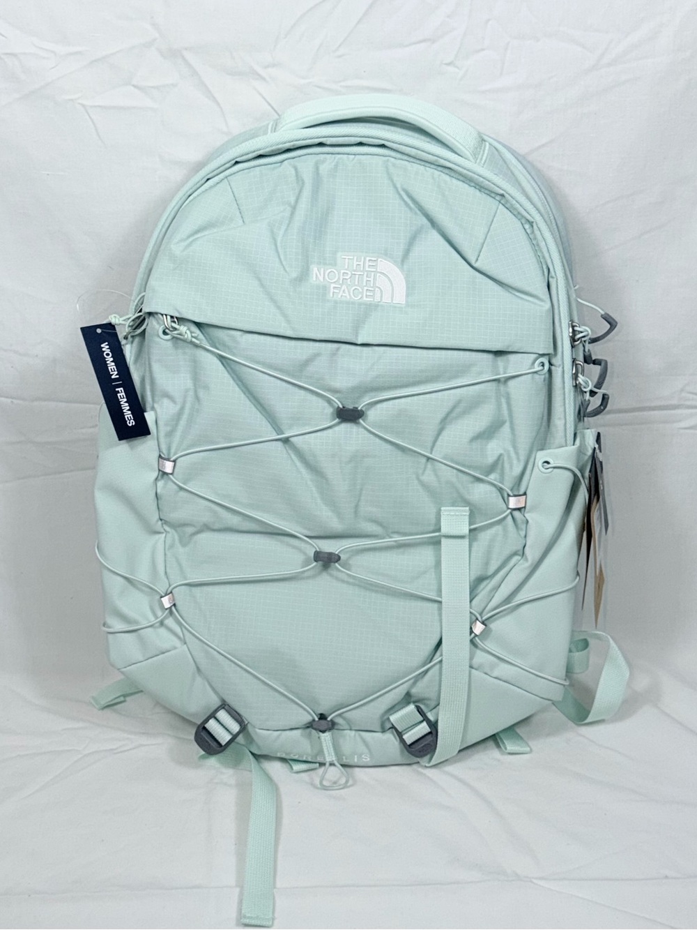 The North Face Womens Borealis Backpack Pastel Sage Green Mint Commuter Laptop - Picture 2 of 11